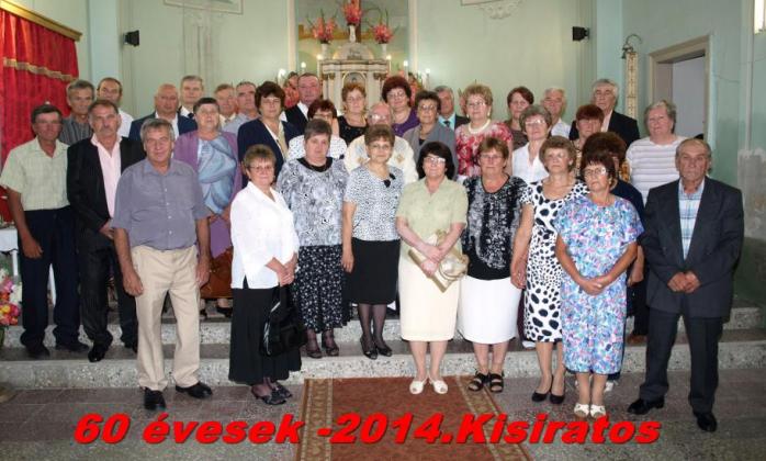 60 évesek találkozója Kisiratoson