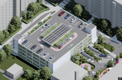 Kétszáz férőhelyes parkolóház épül az Északi pályaudvar környékén